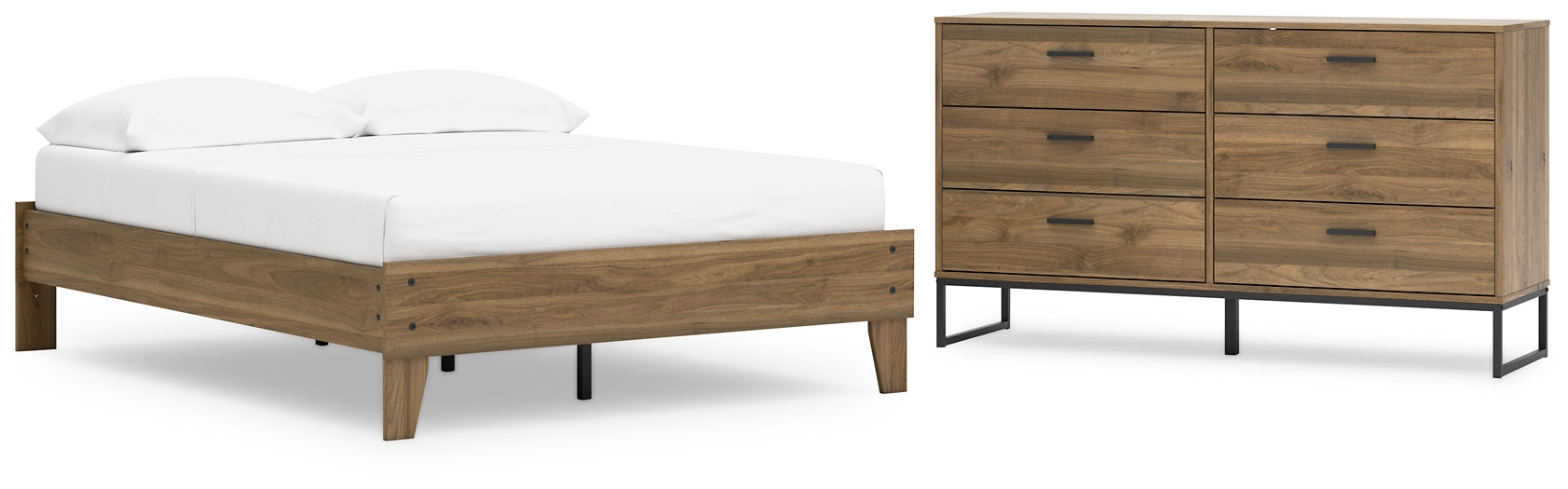 Deanlow Full Platform Bed with Dresser